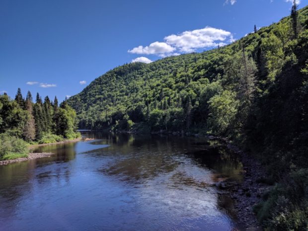 Le parc est magnifique avec ses vallées encadrant la rivière.